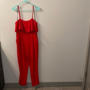 Red Jump Suit